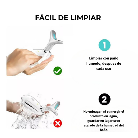 Reafirmante Facial Anti-age Led: combate la flacidez, tonifica y rejuvenece con tecnología EMS y luz roja.