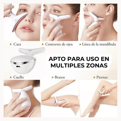 Reafirmante Facial Anti-age Led: combate la flacidez, tonifica y rejuvenece con tecnología EMS y luz roja.